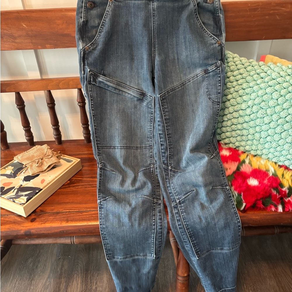 Duluth Trading Co Women's Dark Blue Denim Overalls - Picture 7 of 7